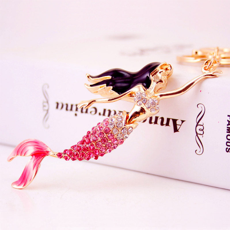 Wholesale Cartoon Mermaid Car Zinc Alloy Keychains